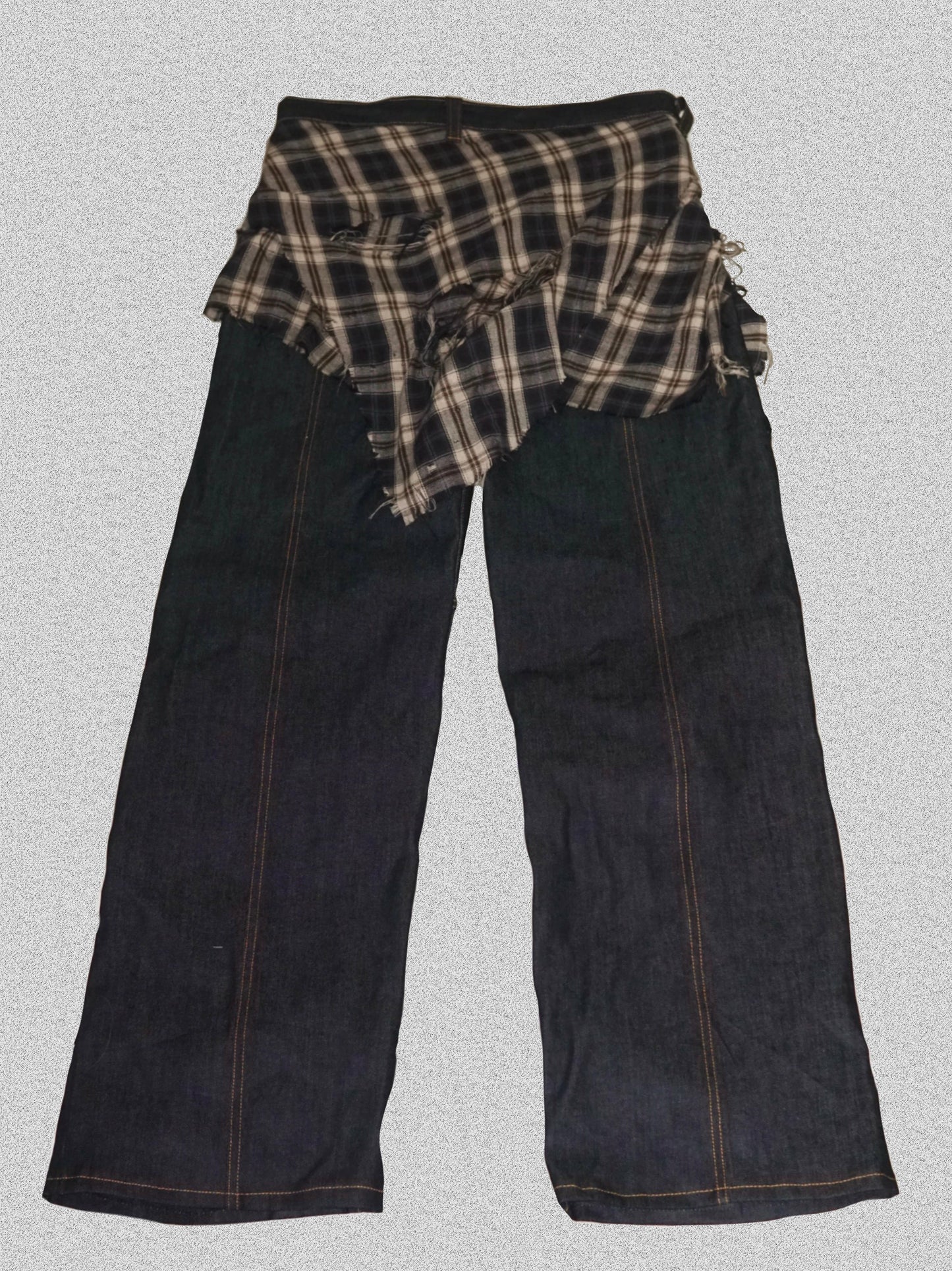 LAYERED WRAP JEANS