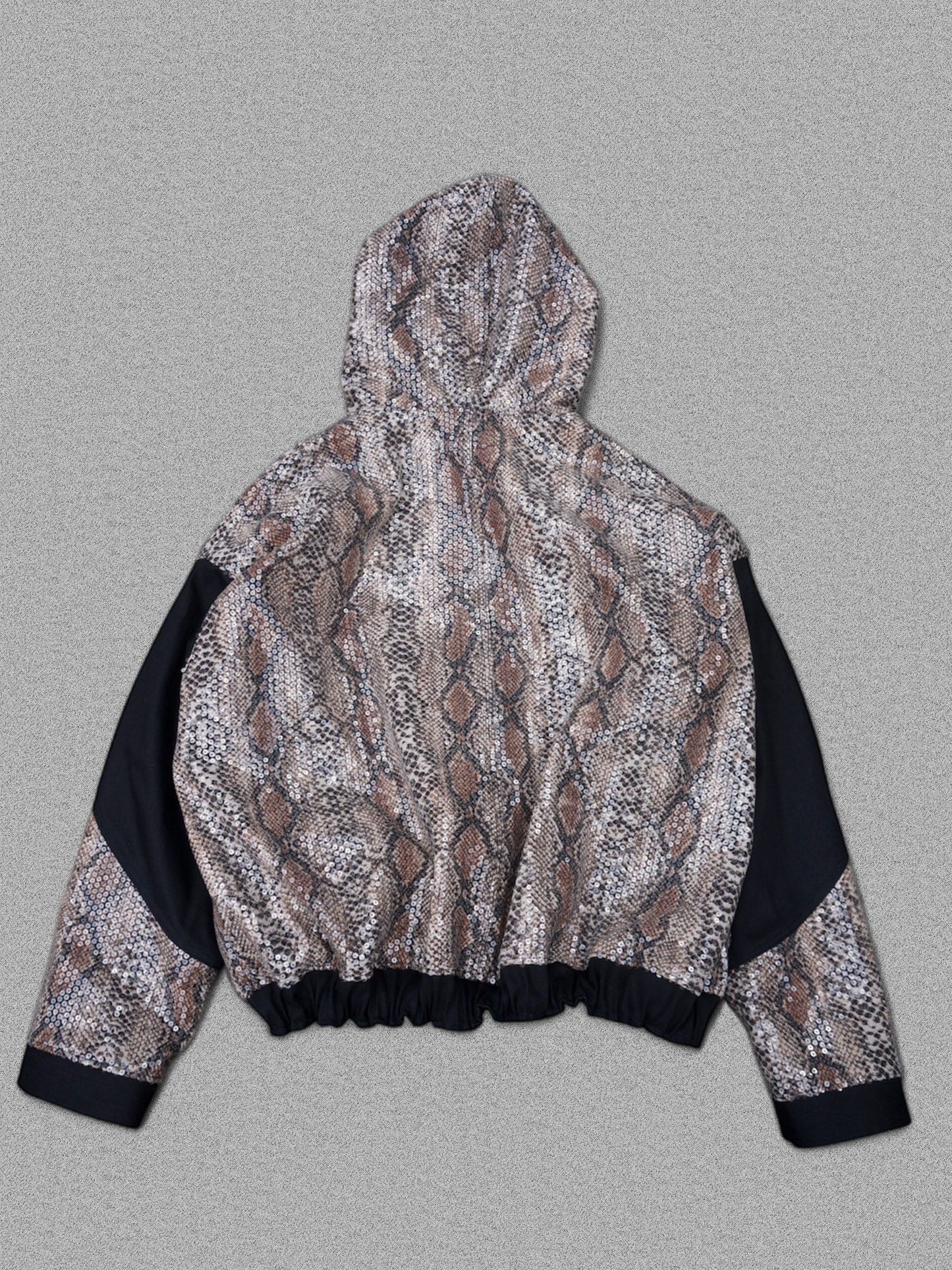 HOODED JACKET【PYTHON SEQUIN】