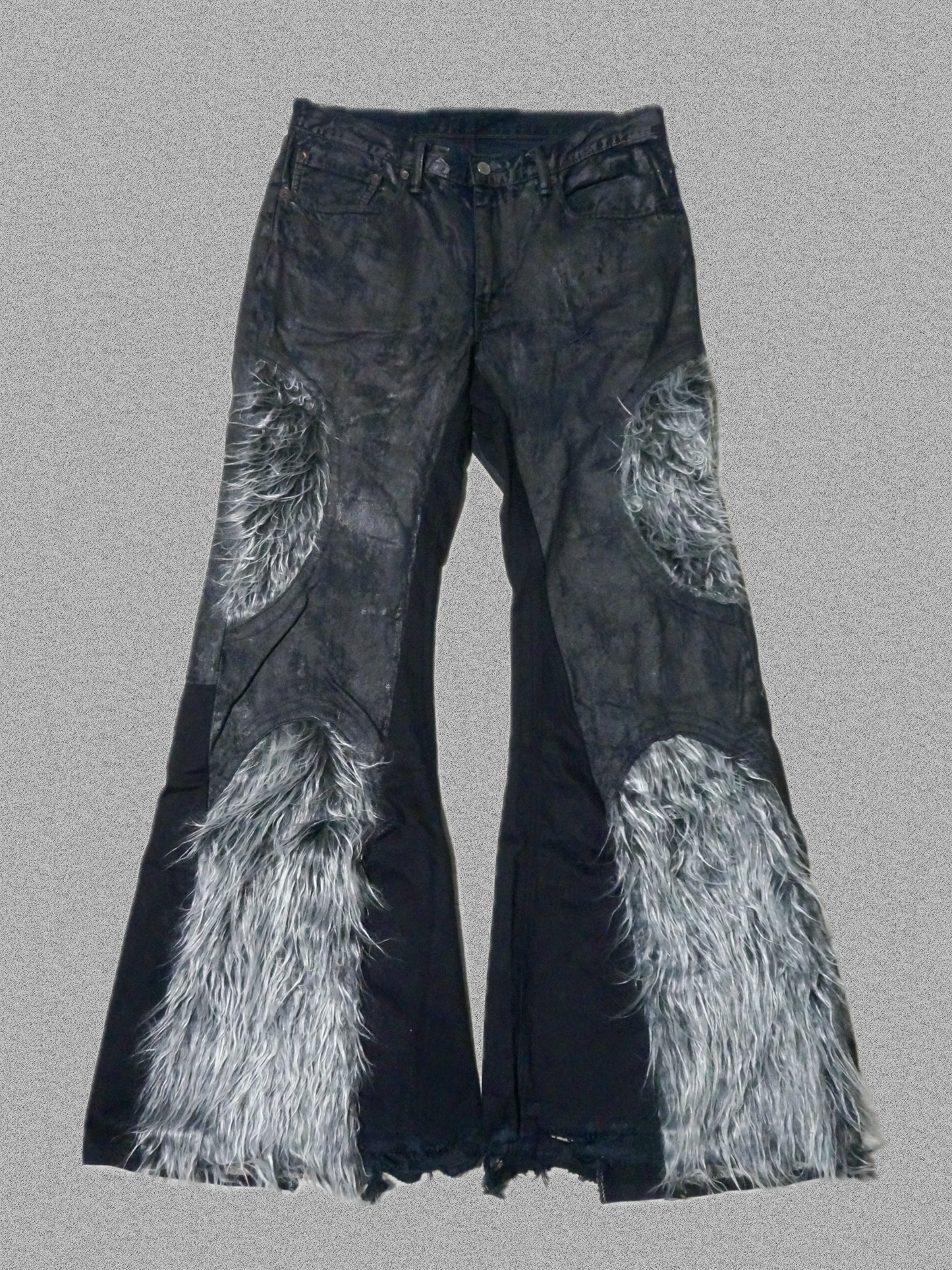 FUR FLARE JEANS