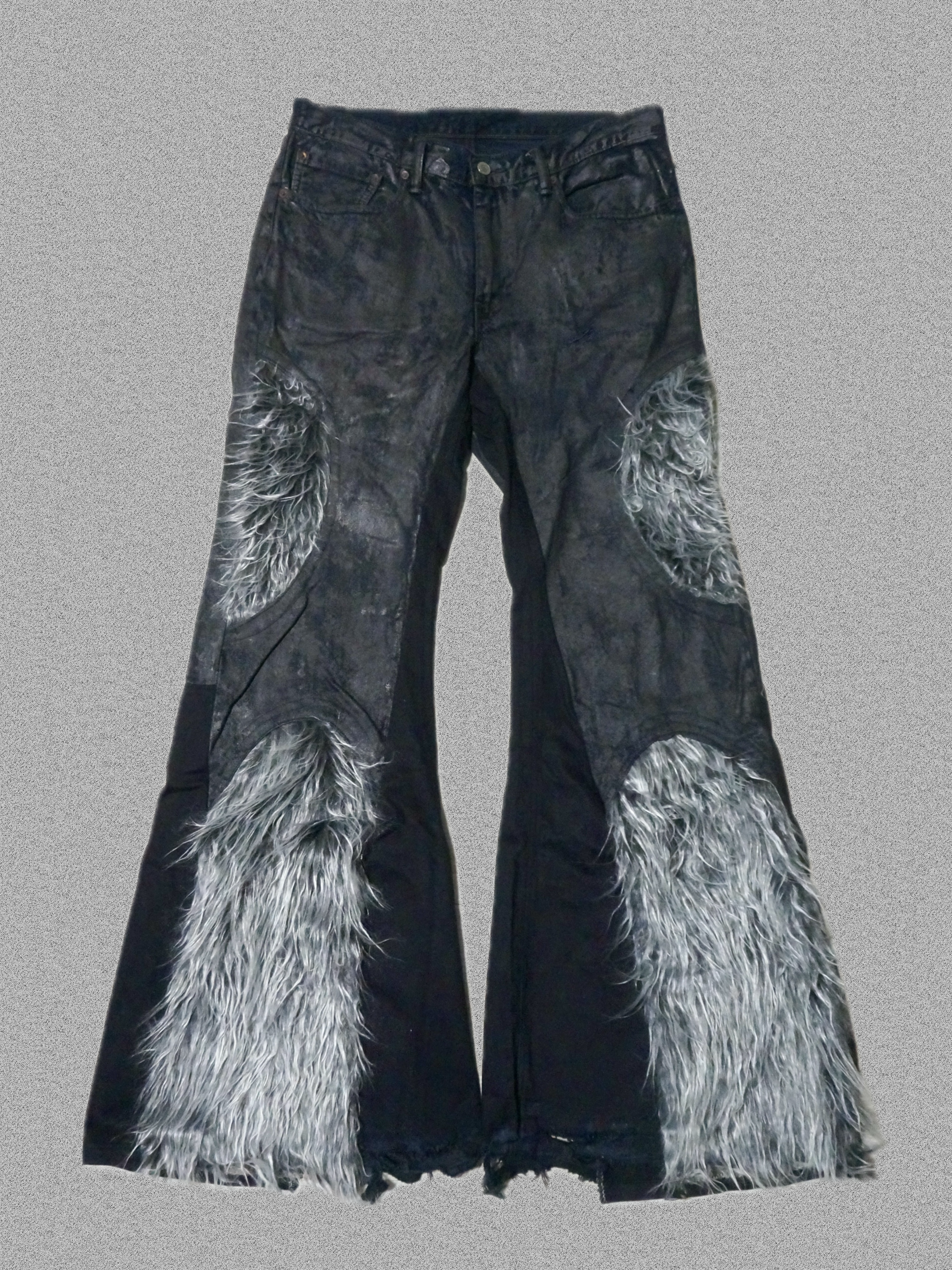 FUR FLARE JEANS