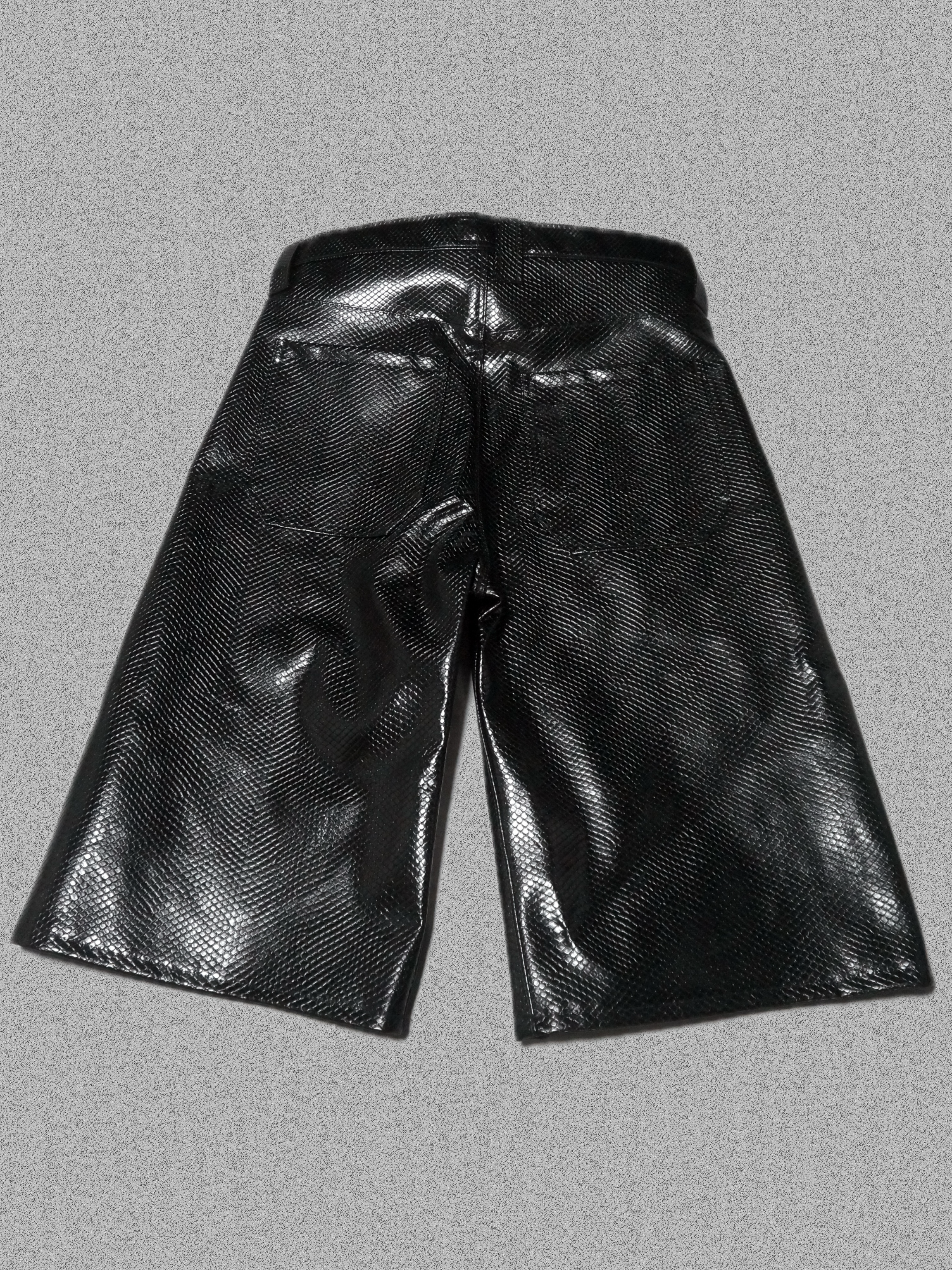 SNAKE LEATHER SHORT
