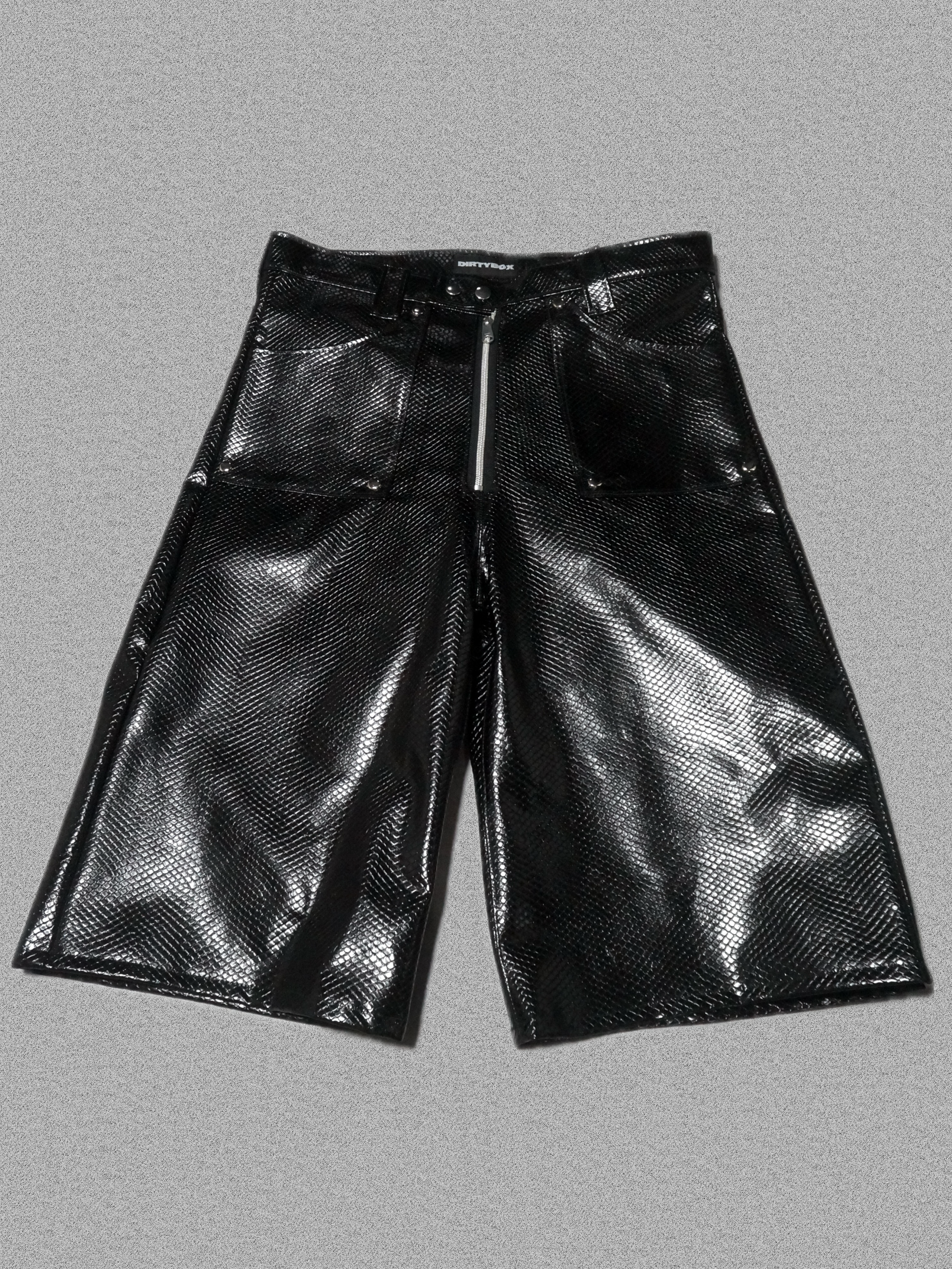 SNAKE LEATHER SHORT