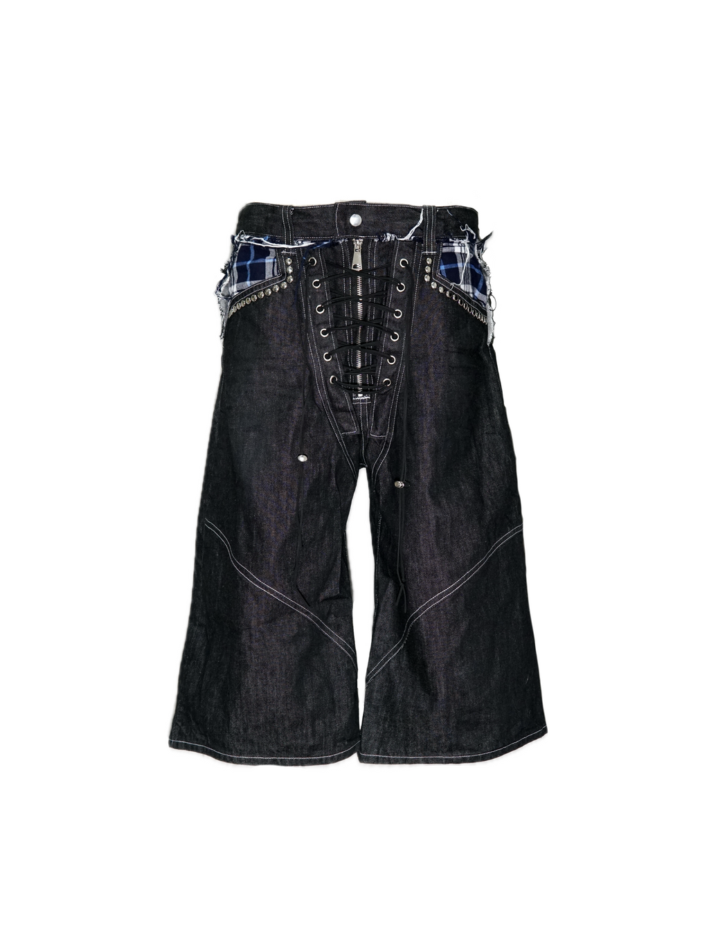 CORSET LACE-UP SHORTS
