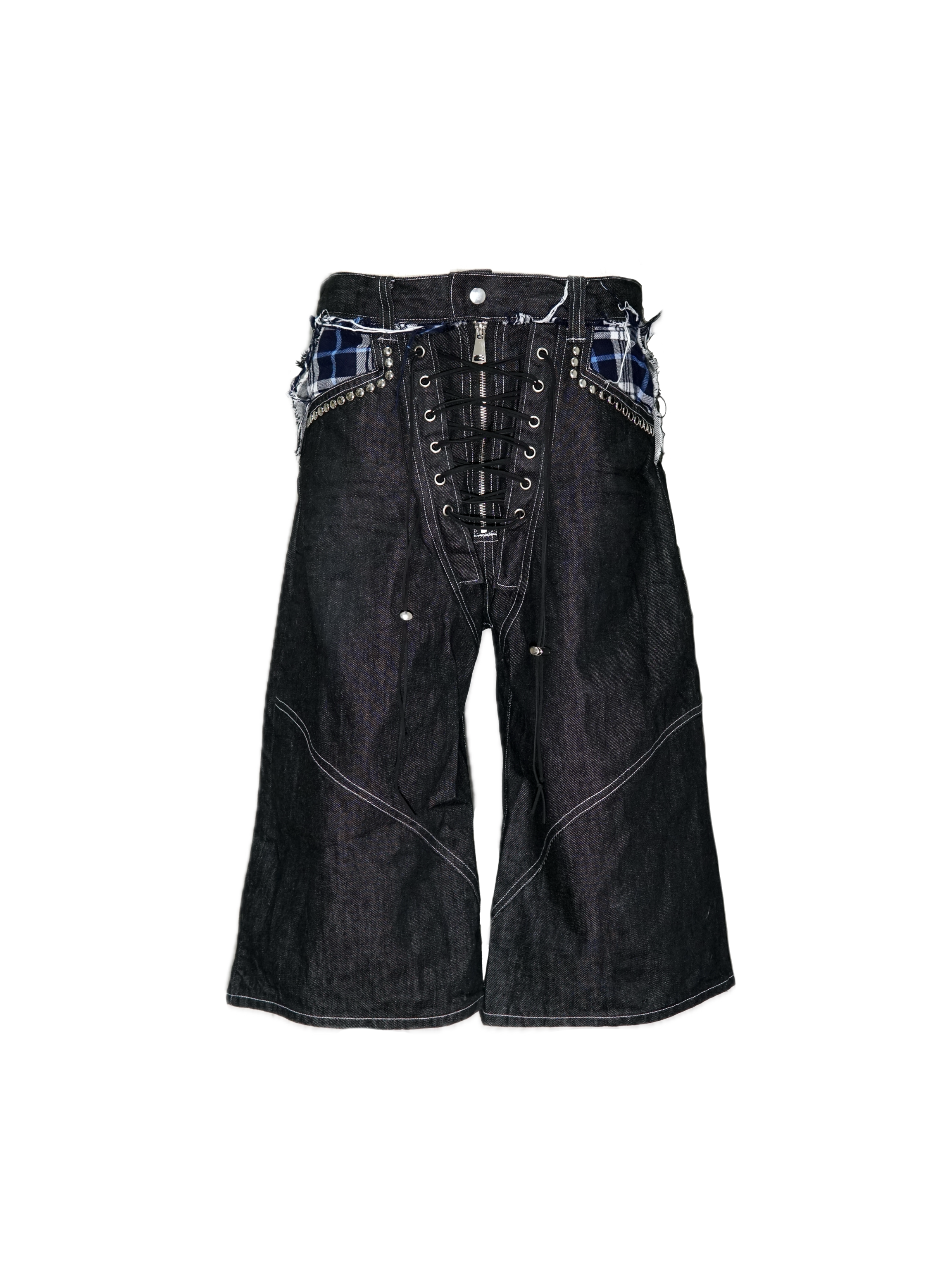 CORSET LACE-UP SHORTS