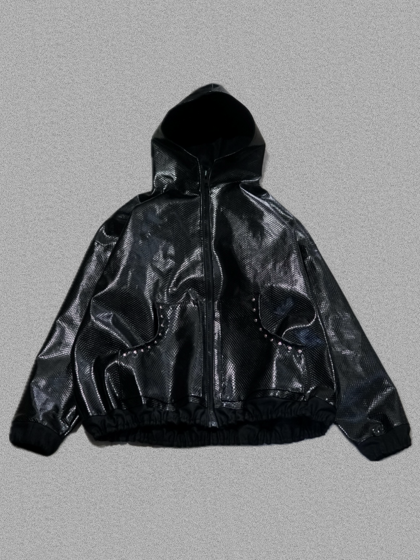 HOODED JACKET【SNAKE LEATHER】