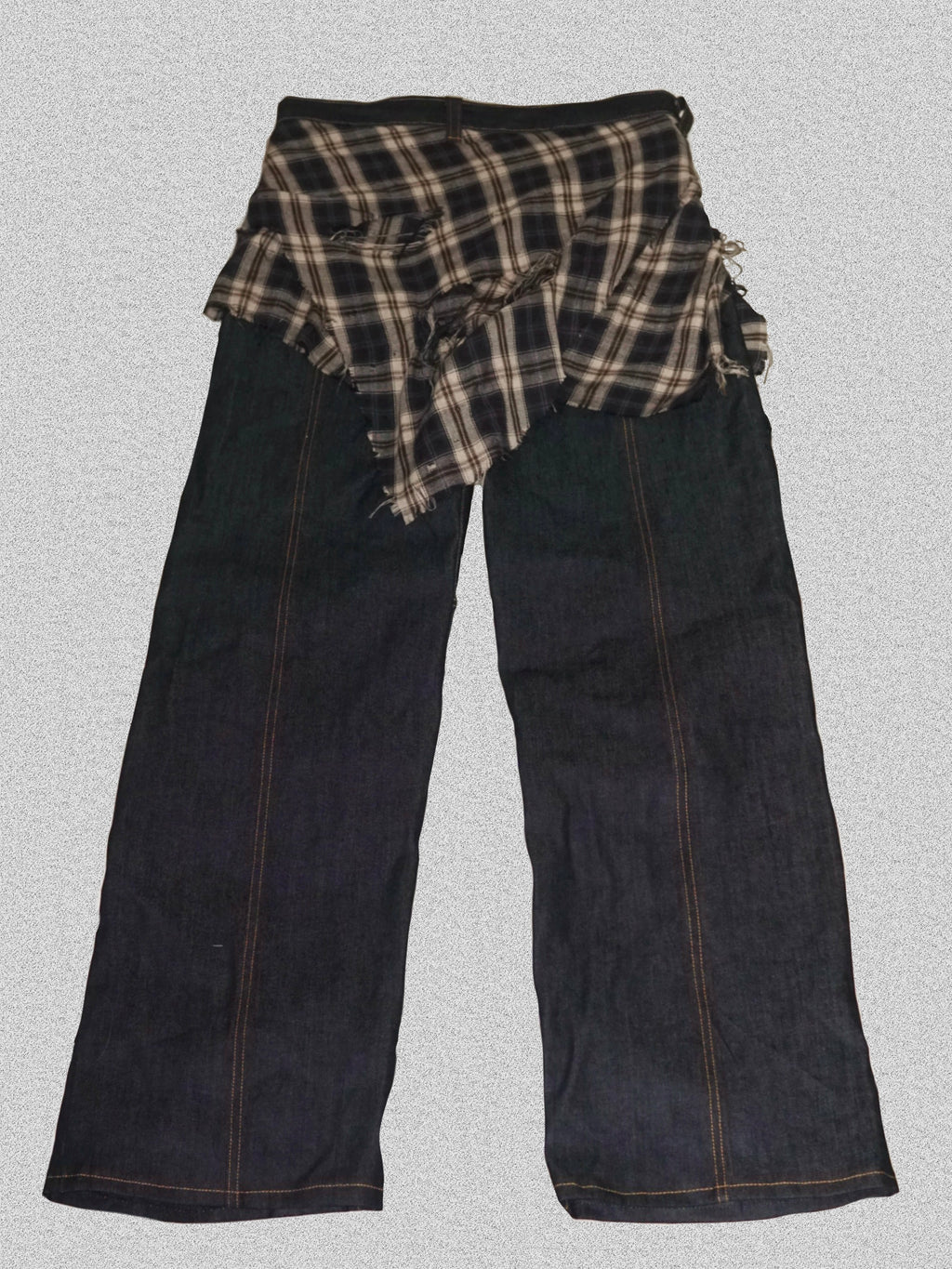 LAYERED WRAP JEANS