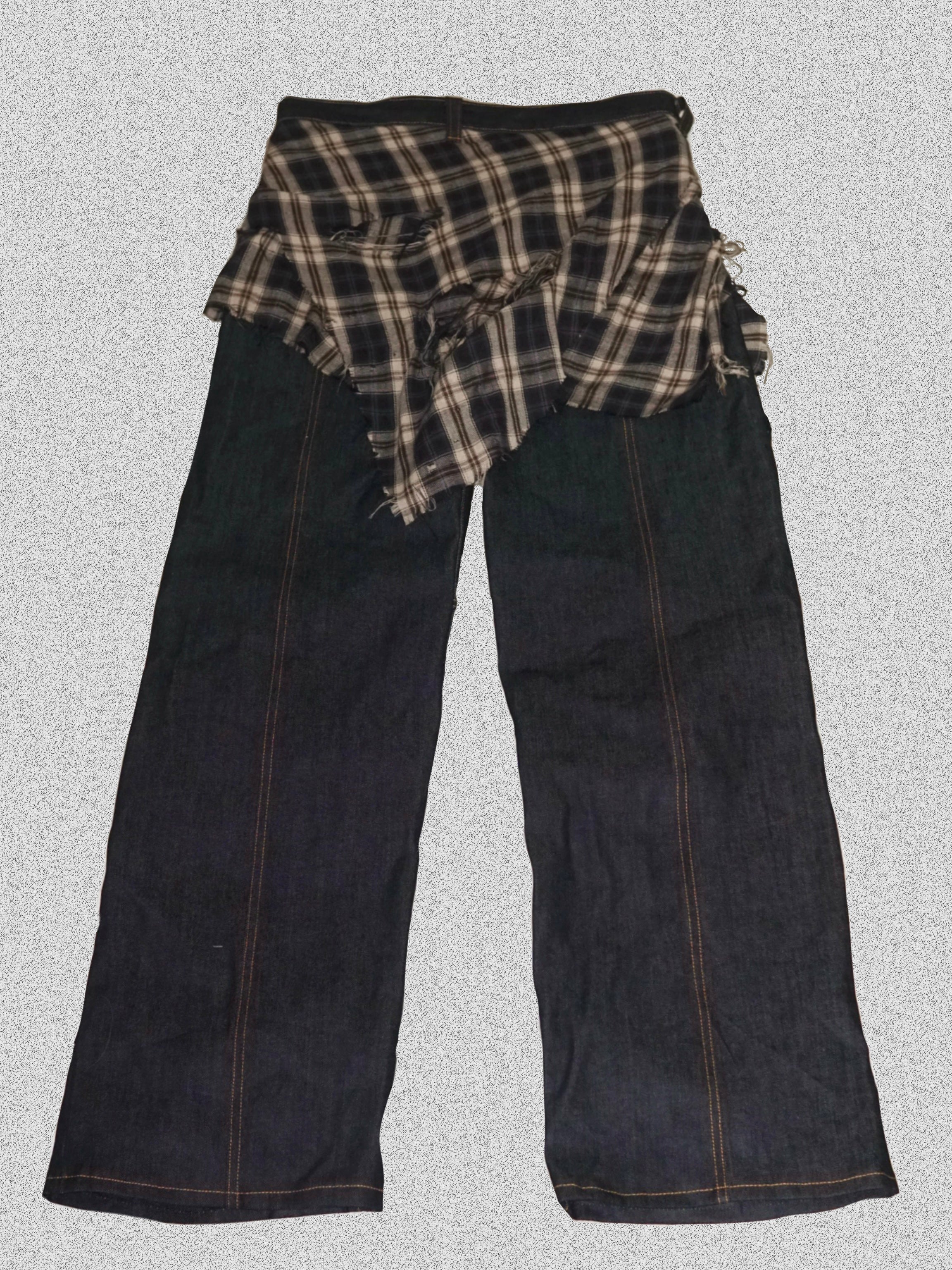 LAYERED WRAP JEANS