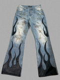 FIRE PATCH JEANS
