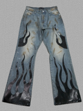 FIRE PATCH JEANS【SNAKE】