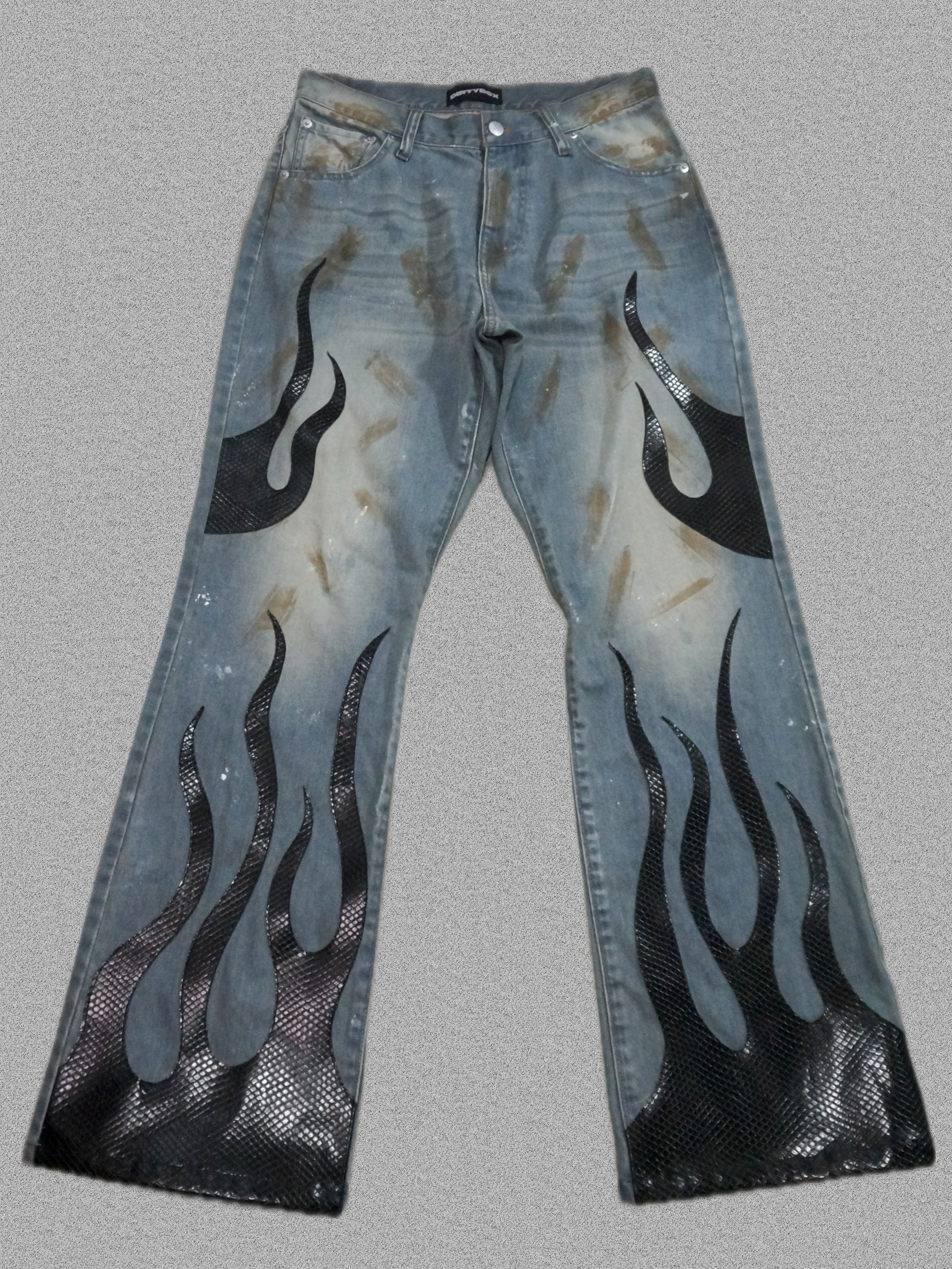 FIRE PATCH JEANS【SNAKE】