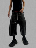 SNAKE LEATHER SHORT