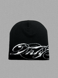 CURSIVE LOGO BEANIE