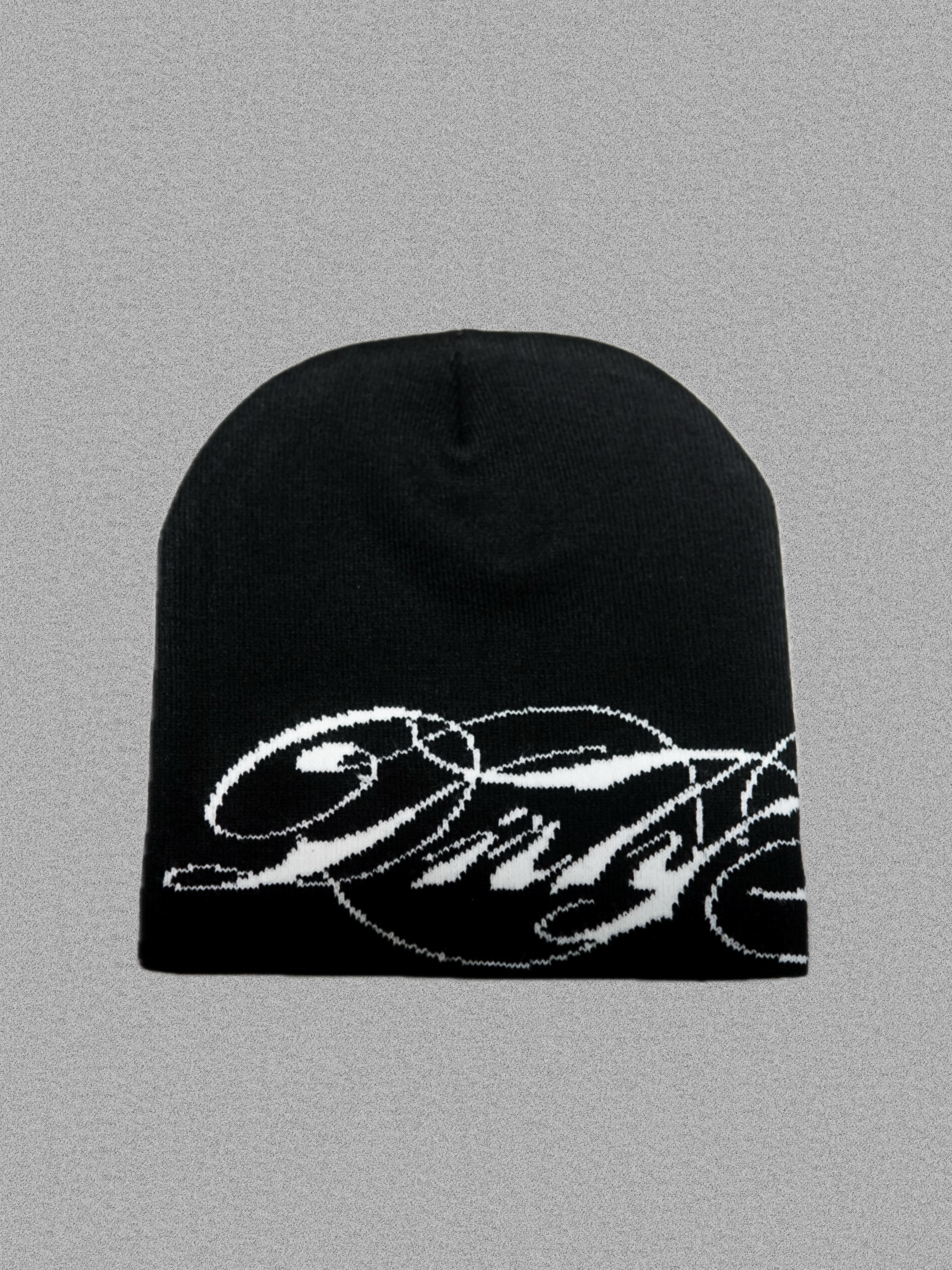 CURSIVE LOGO BEANIE