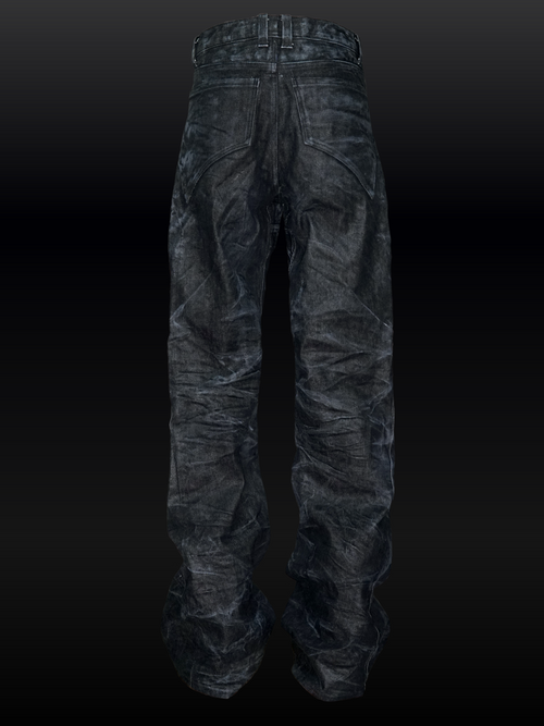 ASH VEIN FLARED JEANS【BLACK】