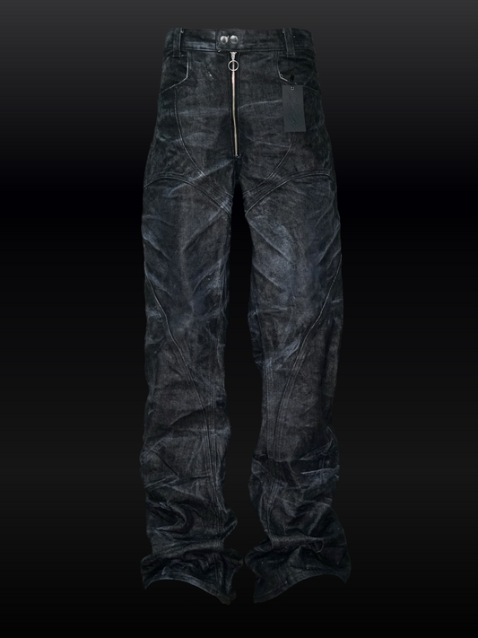 ASH VEIN FLARED JEANS【BLACK】