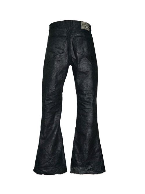 COATING FLARED PANTS